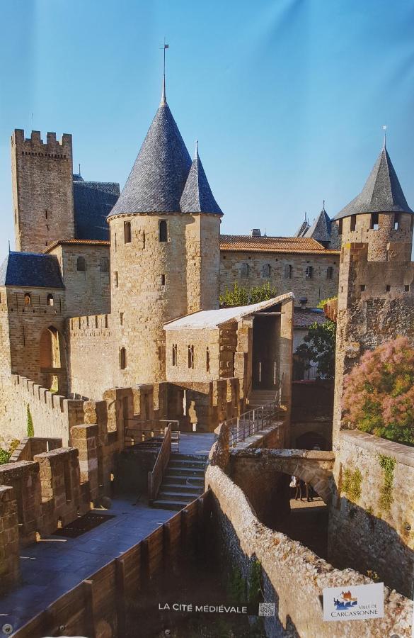 Ma Pierre A L'Edifice, Face A La Cite Vue Sublime, Studio Avec Terrasse Carcassonne Exterior foto